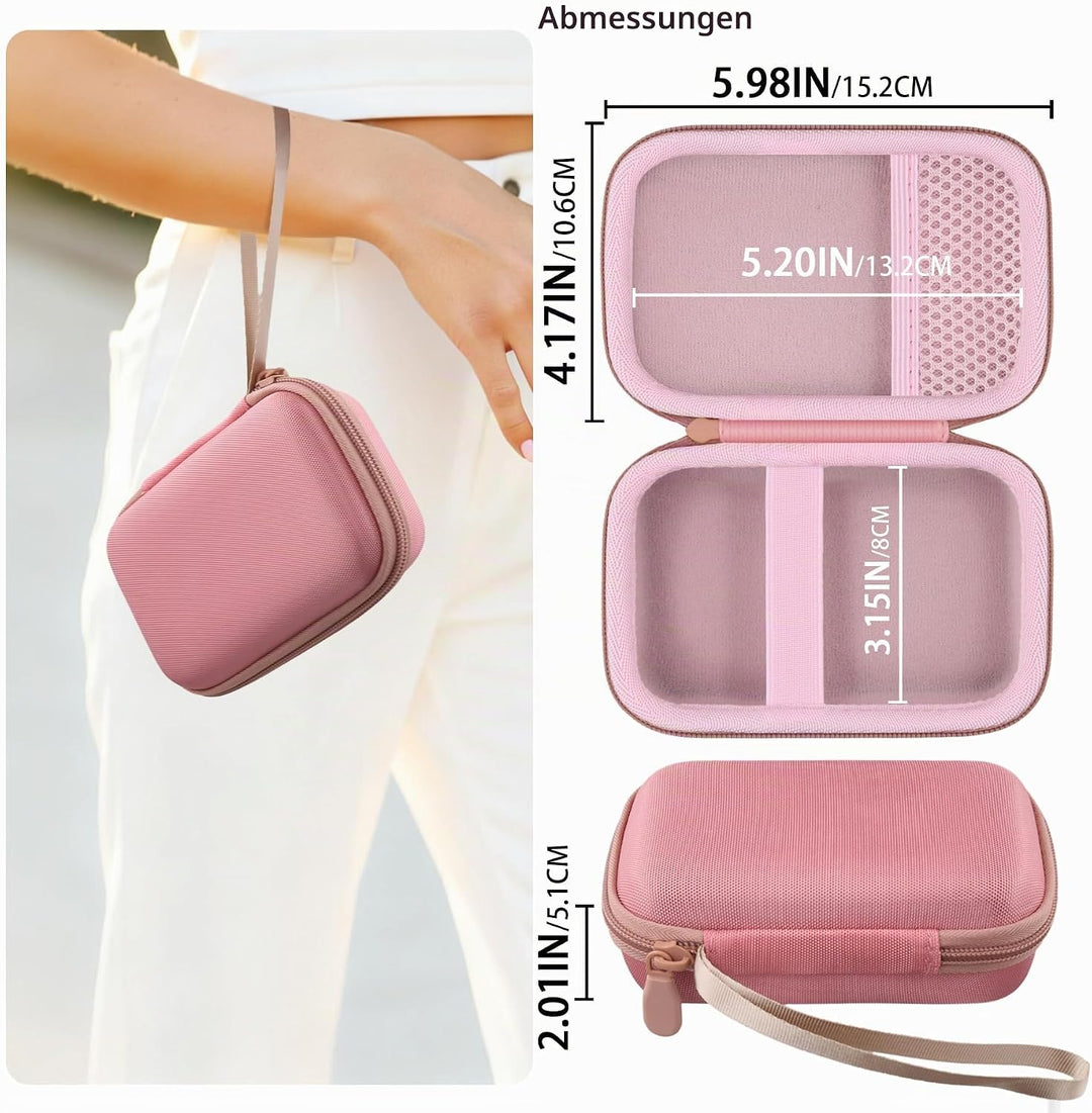 co2CREA Hart Reise Schutz Hülle Etui Tasche für JBL GO 5 /GO 4 /GO 3 tragbarer Bluetooth Lautspreche