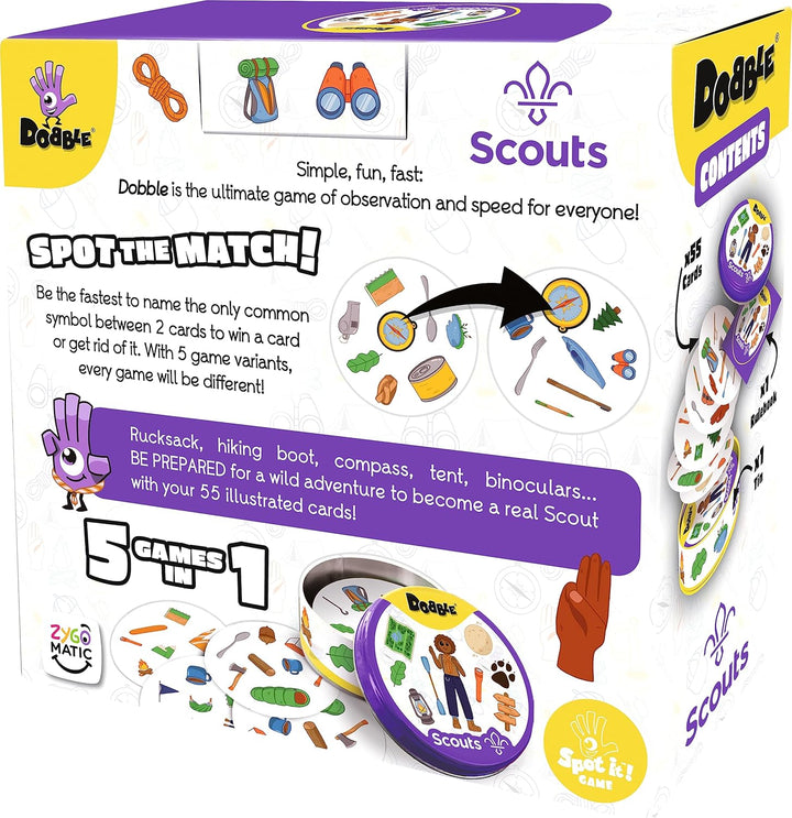 Dobble Scouts | Kartenspiel | Ab 6 Jahren | 2-8 Spieler | 15 Minuten Spielzeit Scouts Scouts, Scouts