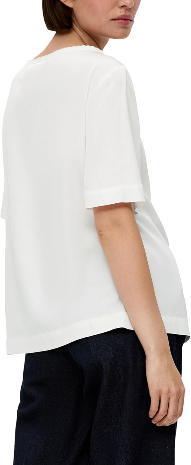 s.Oliver BLACK LABEL Bluse aus Viskose, Ecru