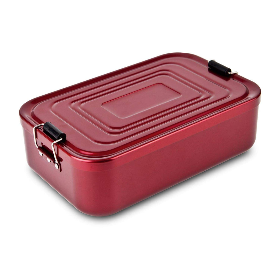 ROMINOX Geschenkartikel Lunchbox // Quadra verschiedene Varianten – hochwertige Aluminium Aufbewahru