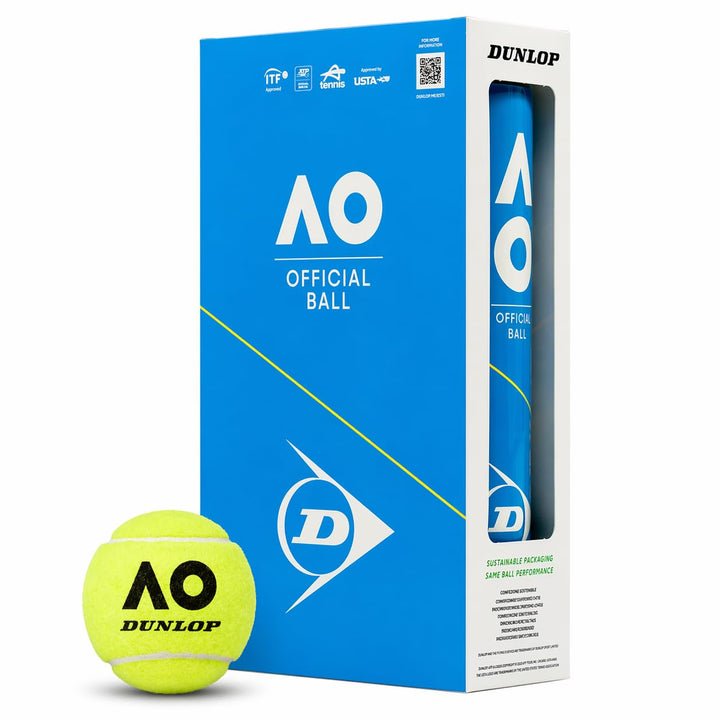 DUNLOP Tennisball Australian Open - für Sandplatz, Hartplatz und Rasen 2 x 4 Bälle, 2 x 4 Bälle