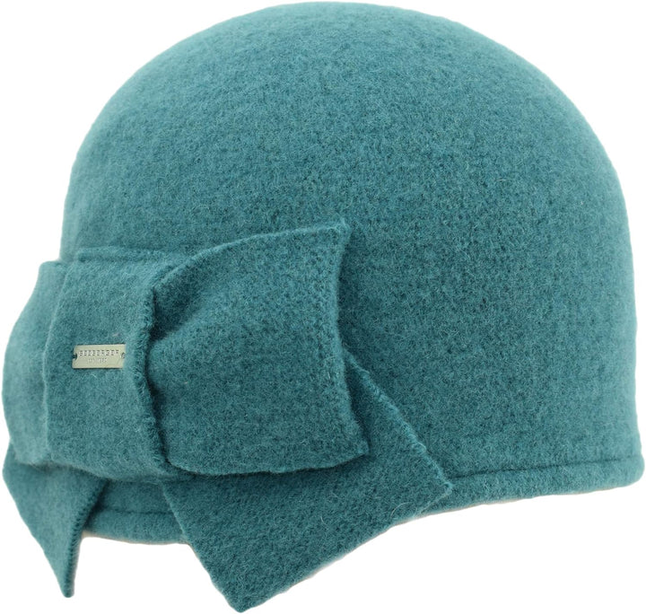 Seeberger Walkbeanie aus Schurwolle - Türkis (59) - One Size