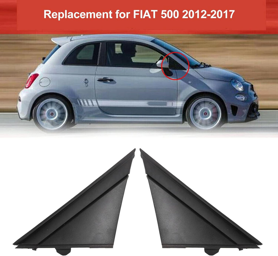 Türspiegelabdeckungsleiste für 500 2012-2017, Linke Fahrer und Rechte Beifahrerseite, Türspiegelabde