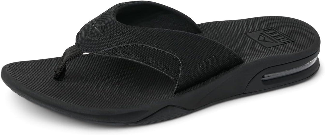 Reef Herren Fanning Zehentrenner 36 EU Schwarz All Black Alb, 36 EU Schwarz All Black Alb