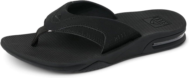 Reef Herren Fanning Zehentrenner 36 EU Schwarz All Black Alb, 36 EU Schwarz All Black Alb