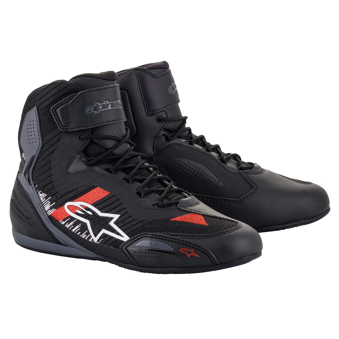 Alpinestars Herren 2542015 Motorradstiefel, 39 EU Schwarz Silber Rot