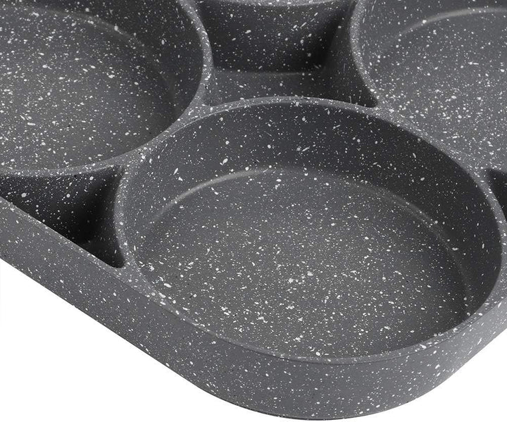 HERCHR 4 Eier Pancake Bratpfanne, Pfannkuchenpfanne Für Gasherd Und Induktionsherd, Spiegelei Burger