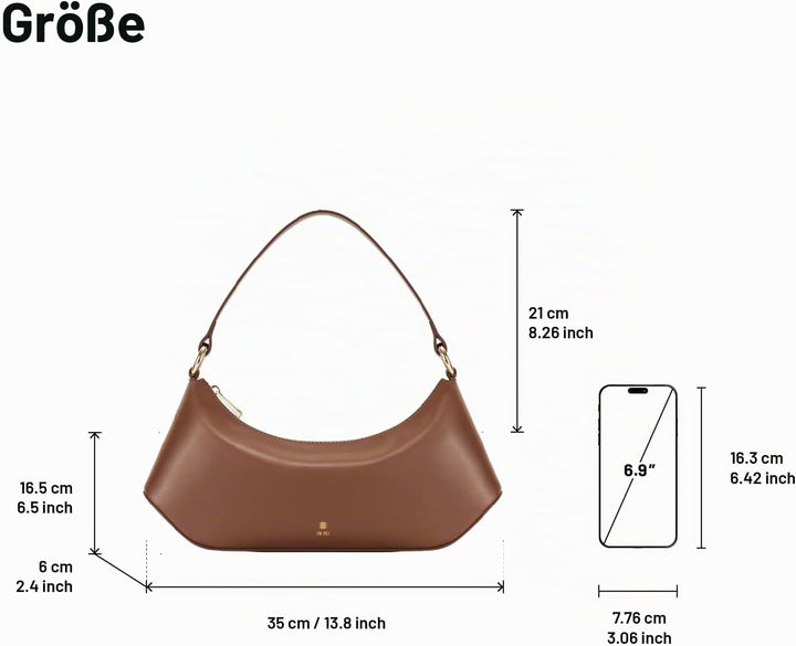 JW PEI Damen Lily Umhängetasche Braun, Braun