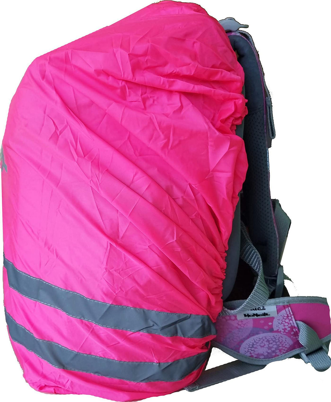 McNeill Regenhaube mit reflektierendem Logo pink