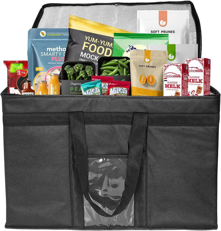 XXXL-Larger isolierte Kühltaschen mit Reissverschluss, Wiederverwendbare Einkaufstaschen halten Lebe