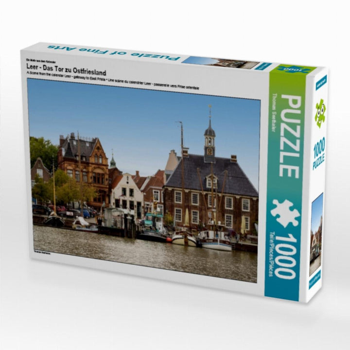 CALVENDO Puzzle Leer - Das Tor zu Ostfriesland 1000 Teile Lege-Grösse 64 x 48 cm Foto-Puzzle Bild vo