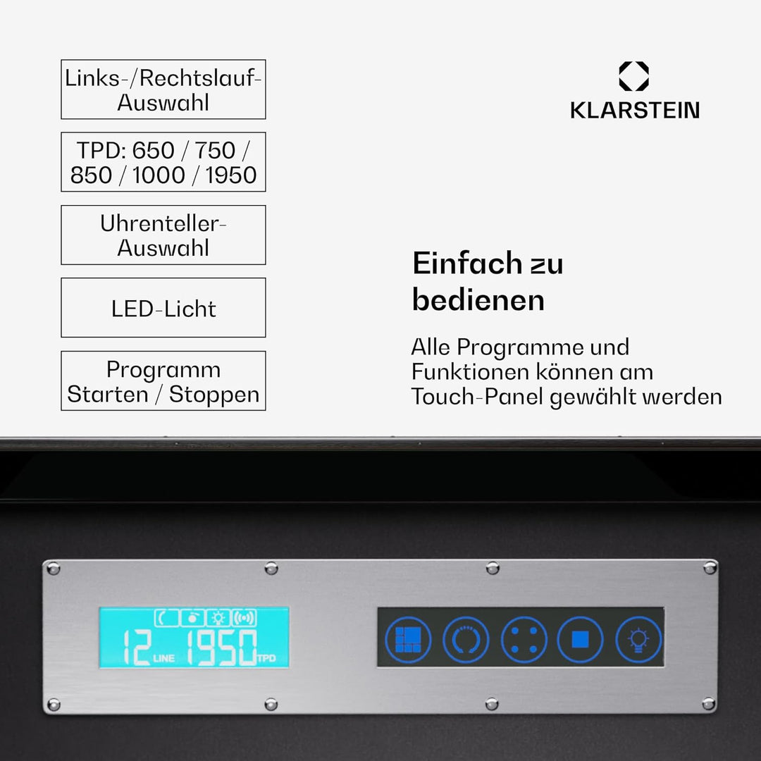 Klarstein Uhrenbeweger für Automatikuhren, Automatik-Uhrenbeweger für 12 Uhren, Automatikuhr Uhrenbe