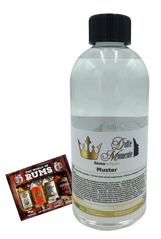 Dufte Momente | Saunaduft Konzentrat Caribic Rum 500ml | naturreine und natürliche ätherische Öle |