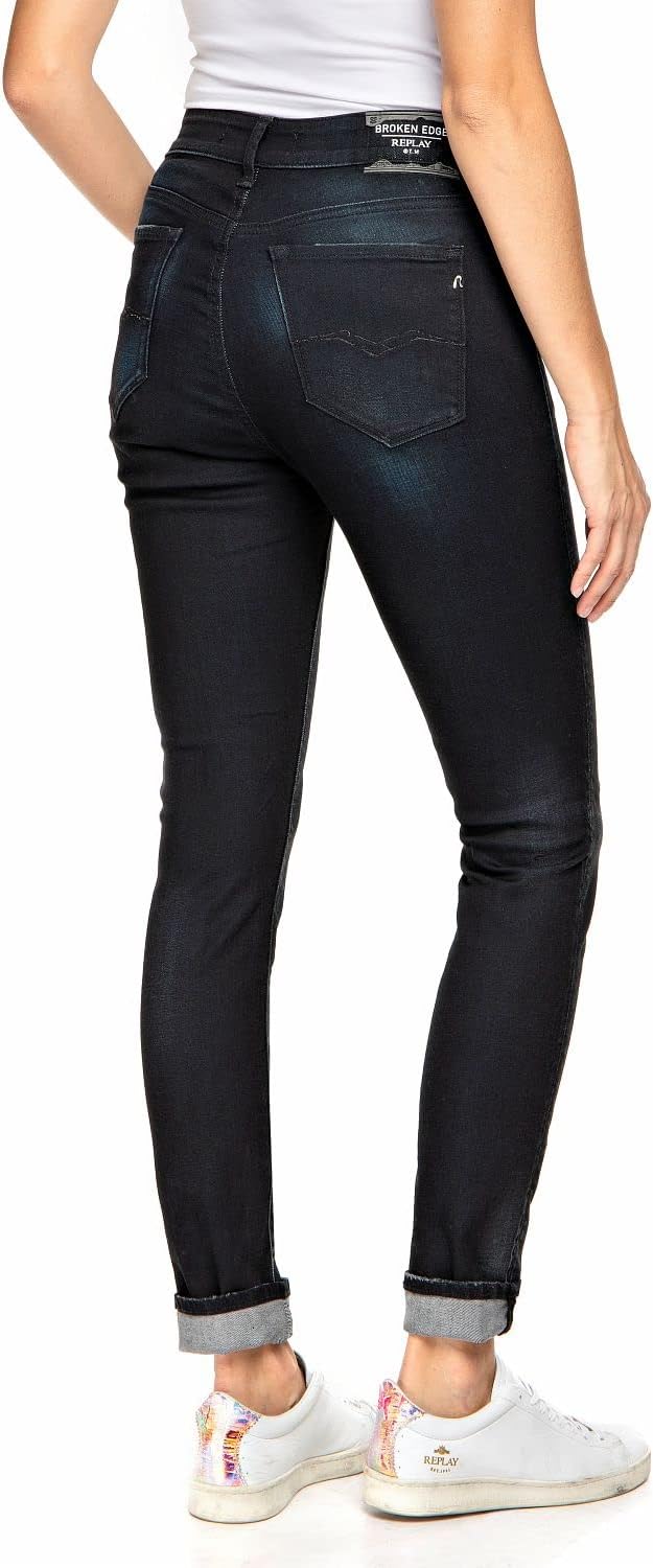 REPLAY Damen Jeans Luzien Skinny-Fit 30W / 32L 007 Dark Blue, 30W / 32L 007 Dark Blue