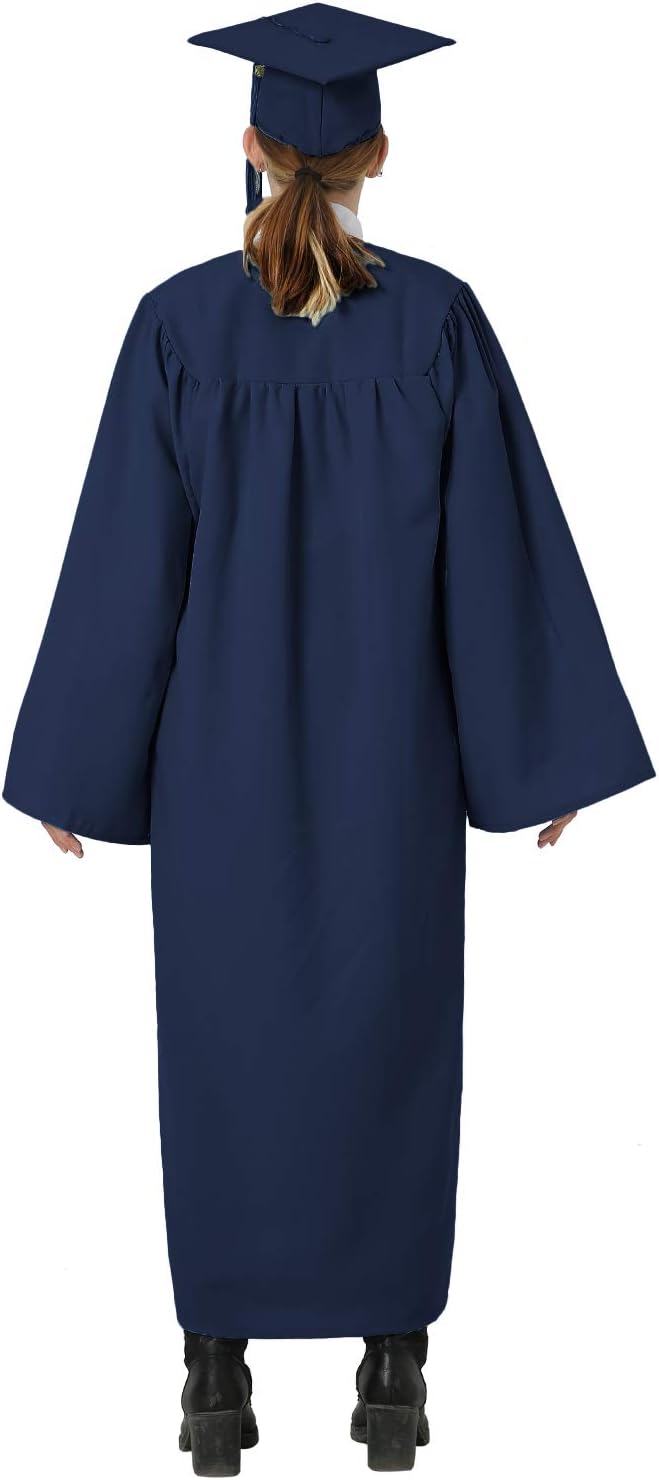 GraduatePro Abschluss Robe mit Hut 2026 Talar und Doktorhut Absolventen für Hochschule und Bachelor
