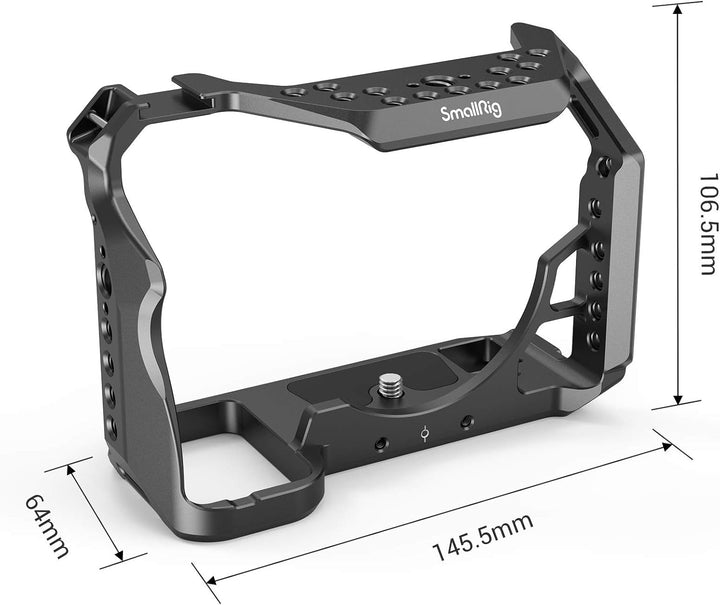 SMALLRIG A7SIII Cage Käfig für Sony A7S III Kamera mit Cold Shoe Schuh und Positionierungslöchern -