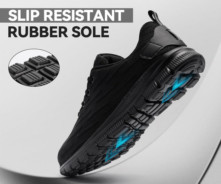 DYKHMILY Sicherheitsschuhe Damen Herren Pannensichere Arbeitsschuhe Leichte Stahlkappenschuhe Sportl