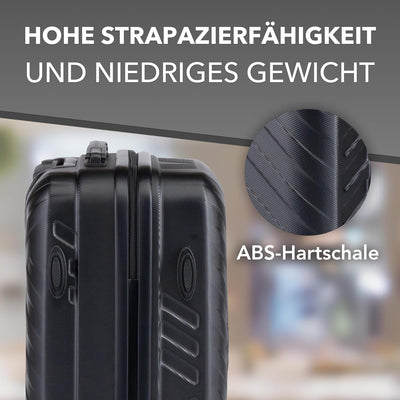 Xonic Design Reisekoffer - Hartschalen-Koffer mit 360° Leichtlauf-Rollen - hochwertiger Trolley mit