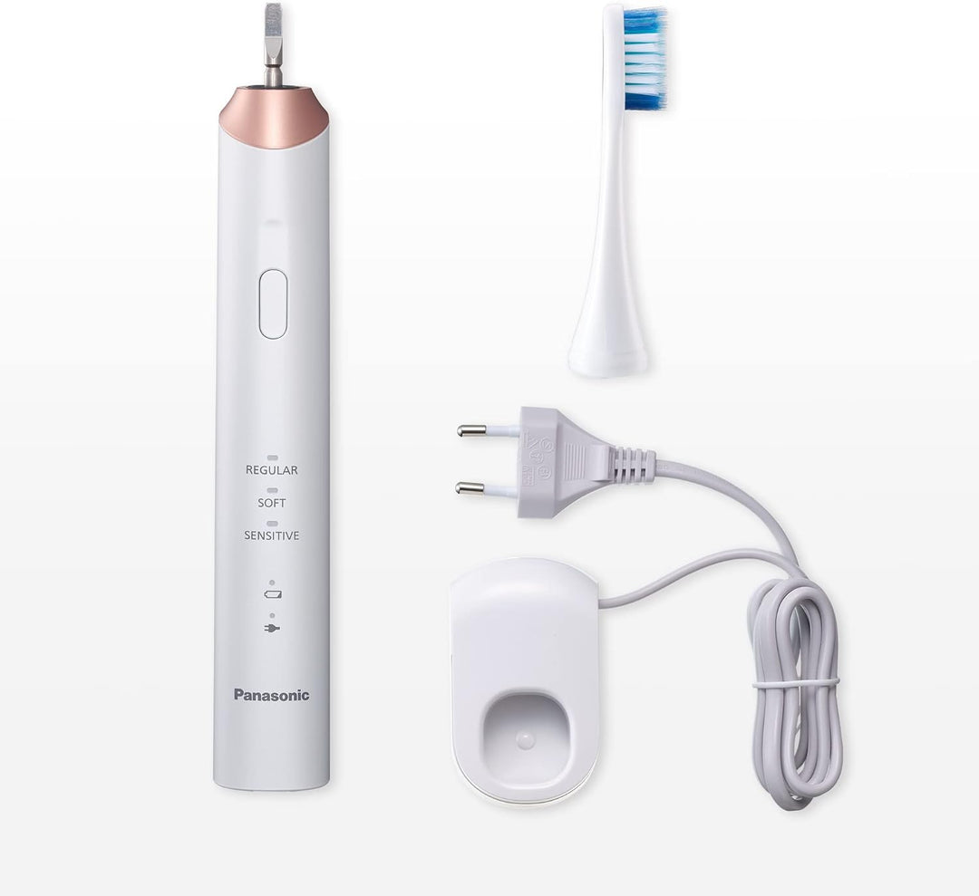 Panasonic EW-DC12 Elektrische Zahnbürste mit Schallschwingungen, 3 Verwendungsmodi, horizontal, perf