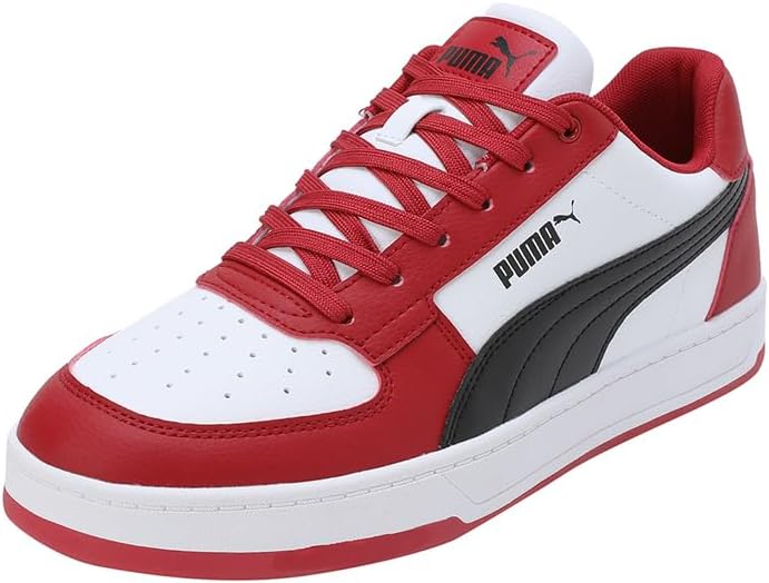 PUMA Unisex Caven 2.0 Sneaker 40.5 EU Club Red Puma White Puma Black, 40.5 EU Club Red Puma White Pu