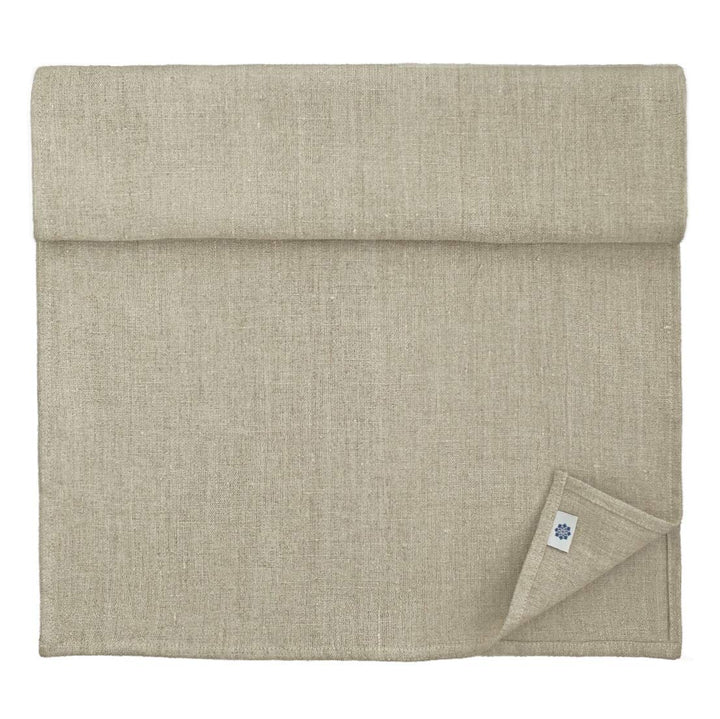 Linen &amp; Cotton Vintage Rustikal Shabby Chic Tischläufer Stoff Rustico - 100% Leinen, Beige Natur (44