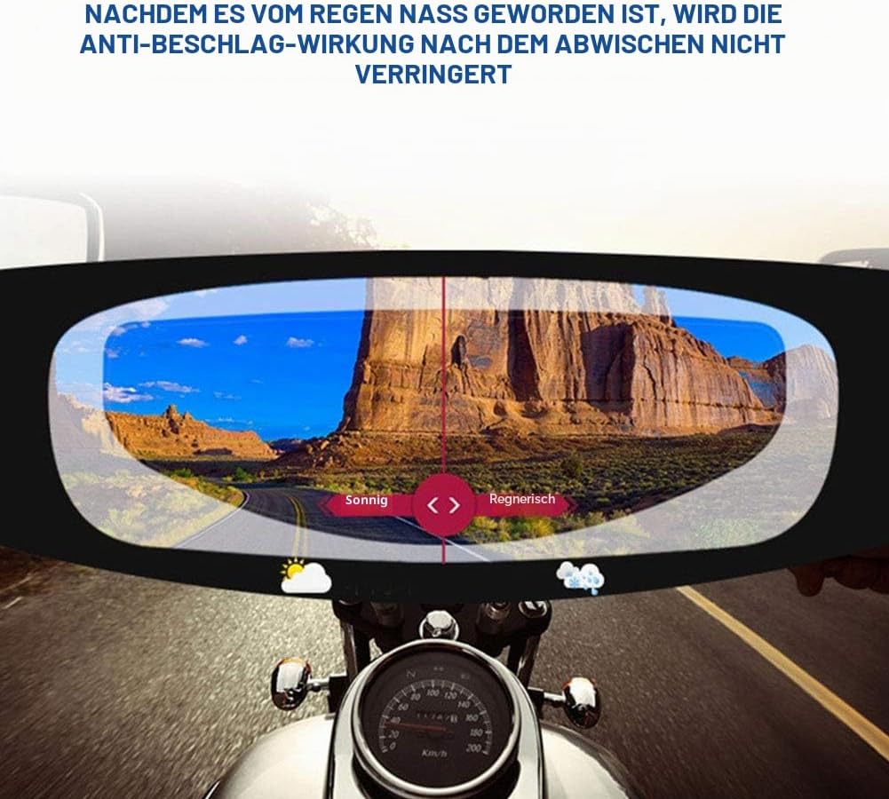 Tongdejing Helmvisier Anti-Beschlag-Folie, Universal-Schutzfolie, Objektiveinsatz, Motorradhelm-Visi
