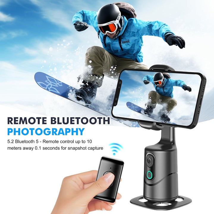 360° Auto Face Tracking Gimbal, 360° Drehung Verfolgung Stativ, Gesichtserkennendes Stativ Mit Dual