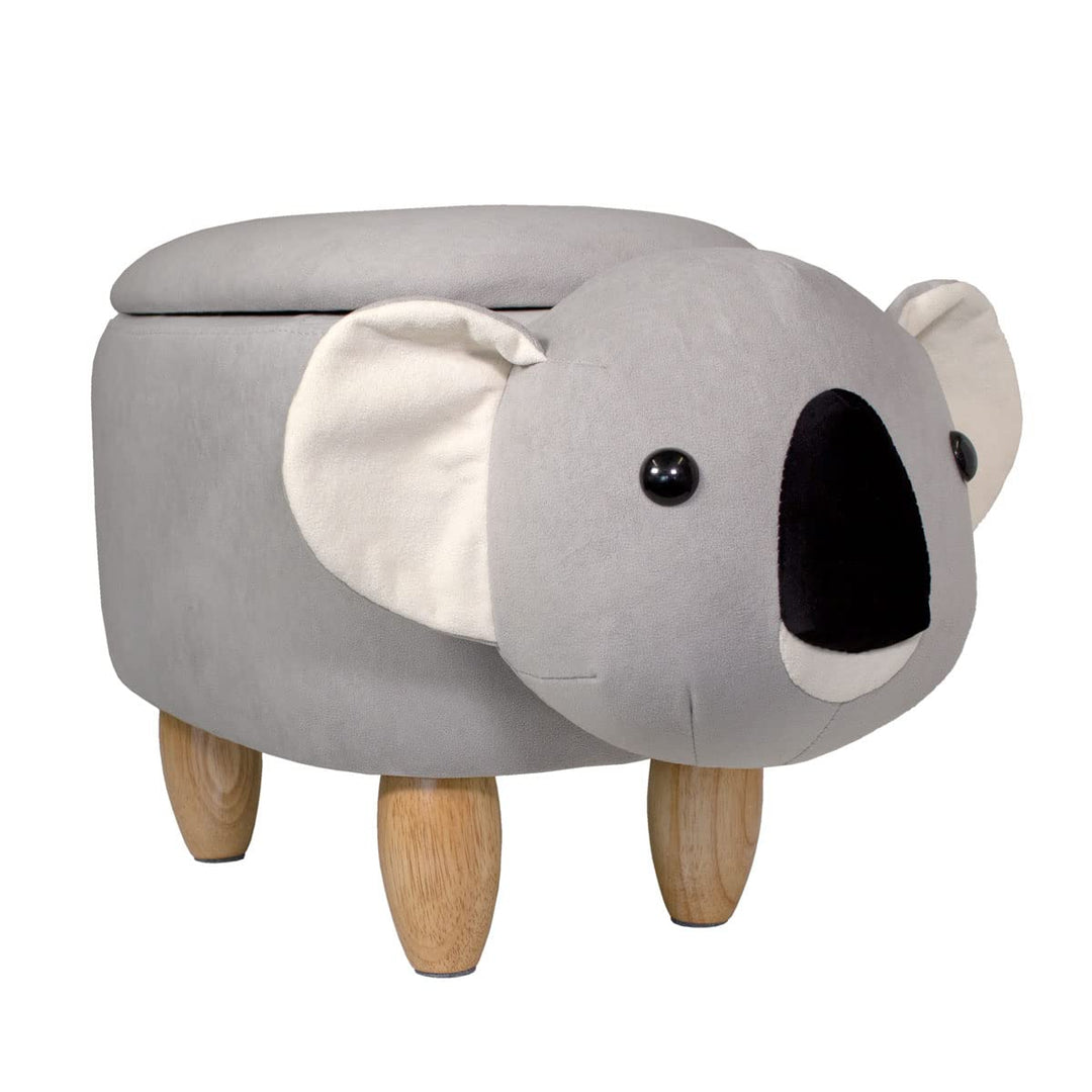 SVITA Animal Storage Kinderhocker Tierhocker mit Stauraum gepolsterter Hocker mit Holzbeinen Tier-Mo