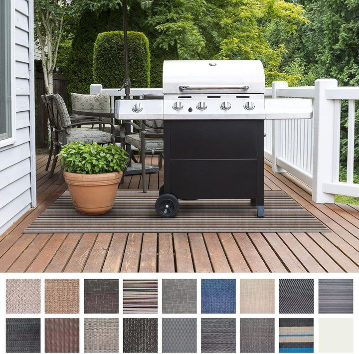 Floordirekt Grillschutzmatte | Schwer entflammbar | 2 Grössen | 5 Designs | Grillmatten zum Grillen
