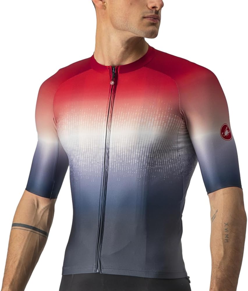 CASTELLI Herren Aero Race 6.0 Jersey T-Shirt XL Savile Blue/Pro Red, XL Savile Blue/Pro Red