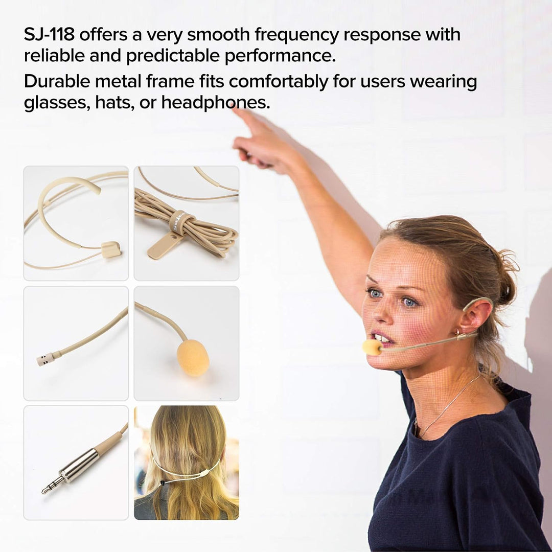 Headset Mikrofon Stirnband mic 3,5 mm TRS Unidirektional Kondensator Mic für PC Kamera Sprachverstär