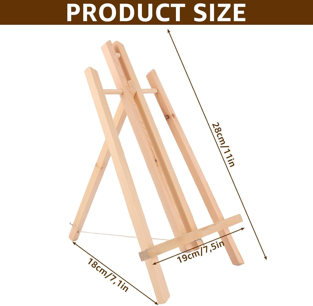 JMIATRY 6Stk Leinwand Ständer 30 cm hoch, Staffelei Tisch, Mini Staffelei Holz Tischstaffelei Holz f