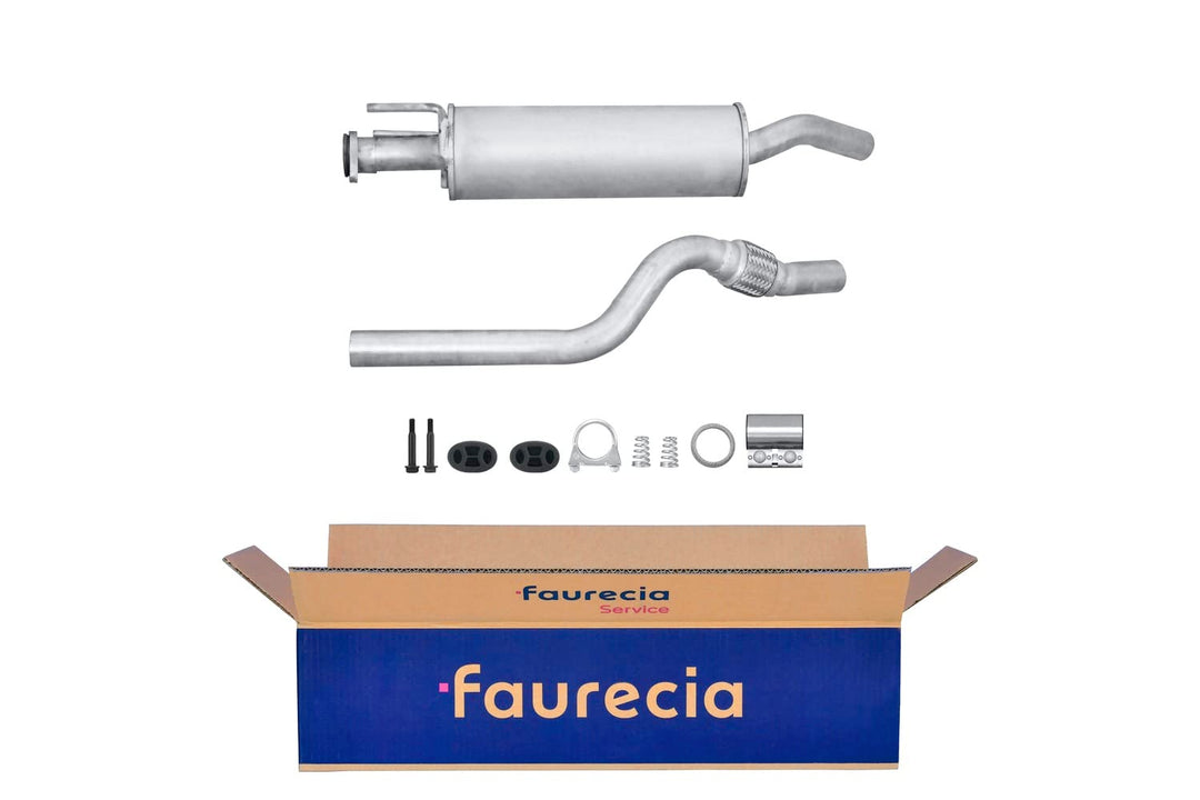 HELLA 8LC 366 024-591 Mittelschalldämpfer - Easy2Fit® Kit - mitte - zweiteilig - Set mit Anbauteilen
