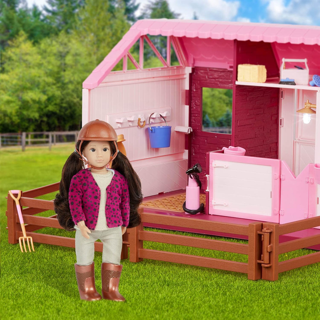 Lori - Philippa's Pferd & Stall Set - Mini-Puppe, Spielzeugpferd & Stall - Spielset für 15-cm-Pferde