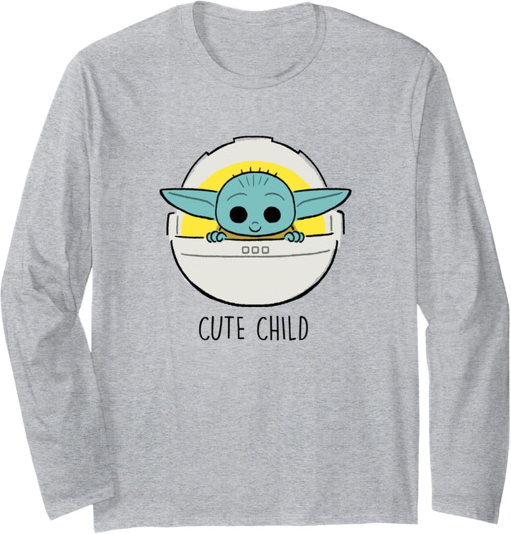 Star Wars The Mandalorian Cute Child Langarmshirt