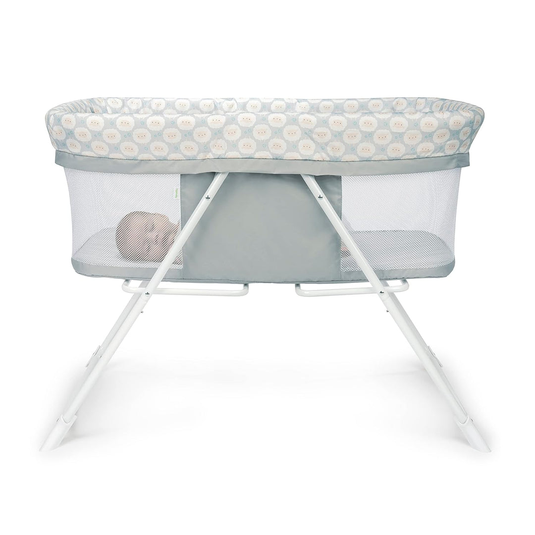 Ingenuity Snooze & Stow Rocking Tragbarer und Faltbarer Stubenwagen - Sheppy - Alter 0+ Monate