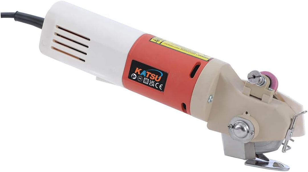 KATSU Elektrischer Stoffschneider, Klingengrösse 65mm und 22mm Maximale Schnittdicke, Ideal für Stof
