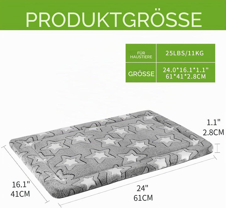 EMPSIGN Hundebett kleine Hunde, Waschbar Hundekissen (kühl und warm), Hundematte aus hochdichtem Sch