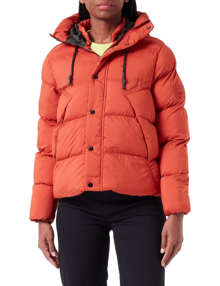 G-STAR RAW Damen Whistler Short Puffer Wmn Jackets M Orange (rooibos tea D23534-D199-G052), M Orange