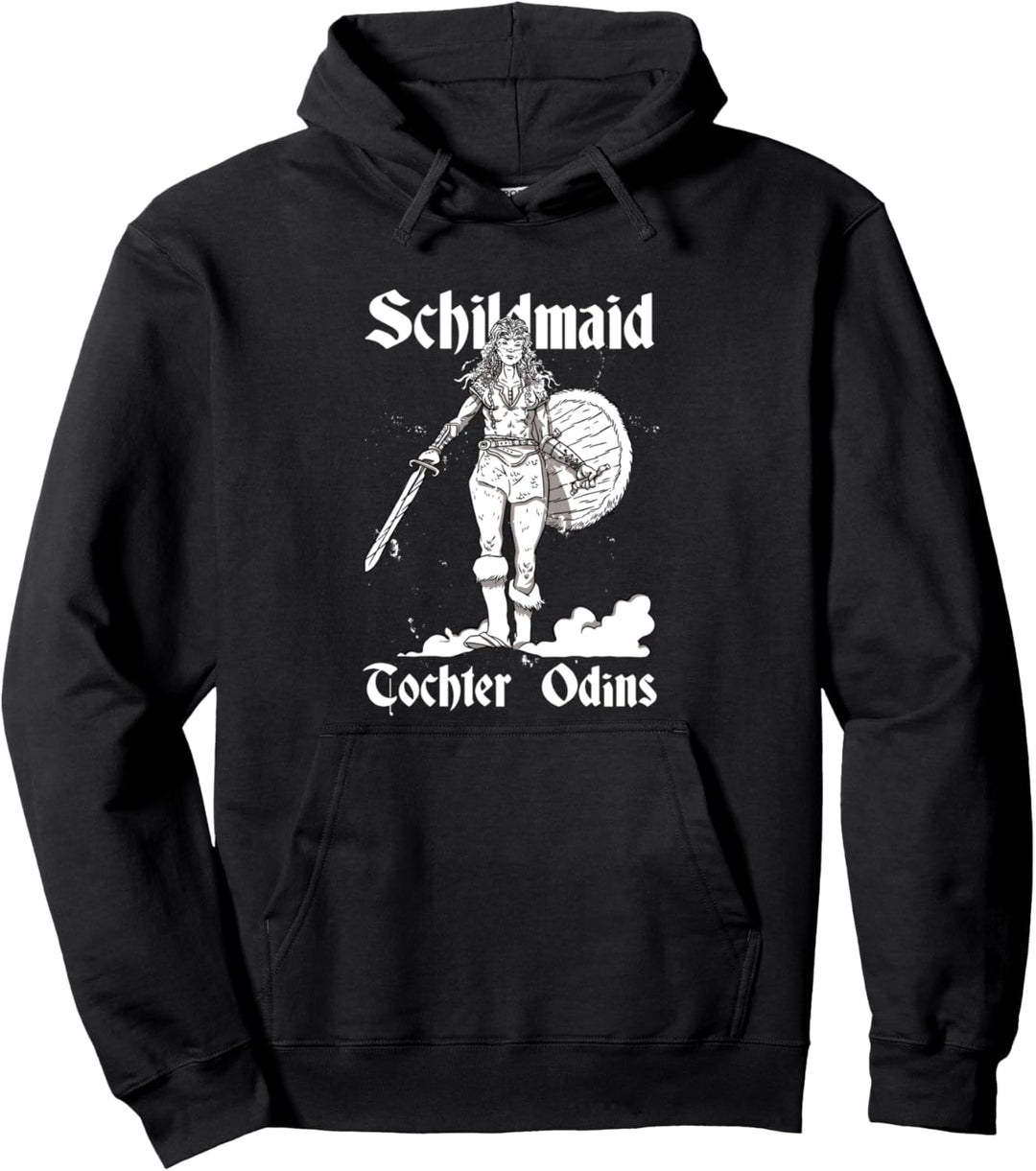 Schildmaid I Wikingerin Kriegerin Odin Nordische Mythologie Pullover Hoodie