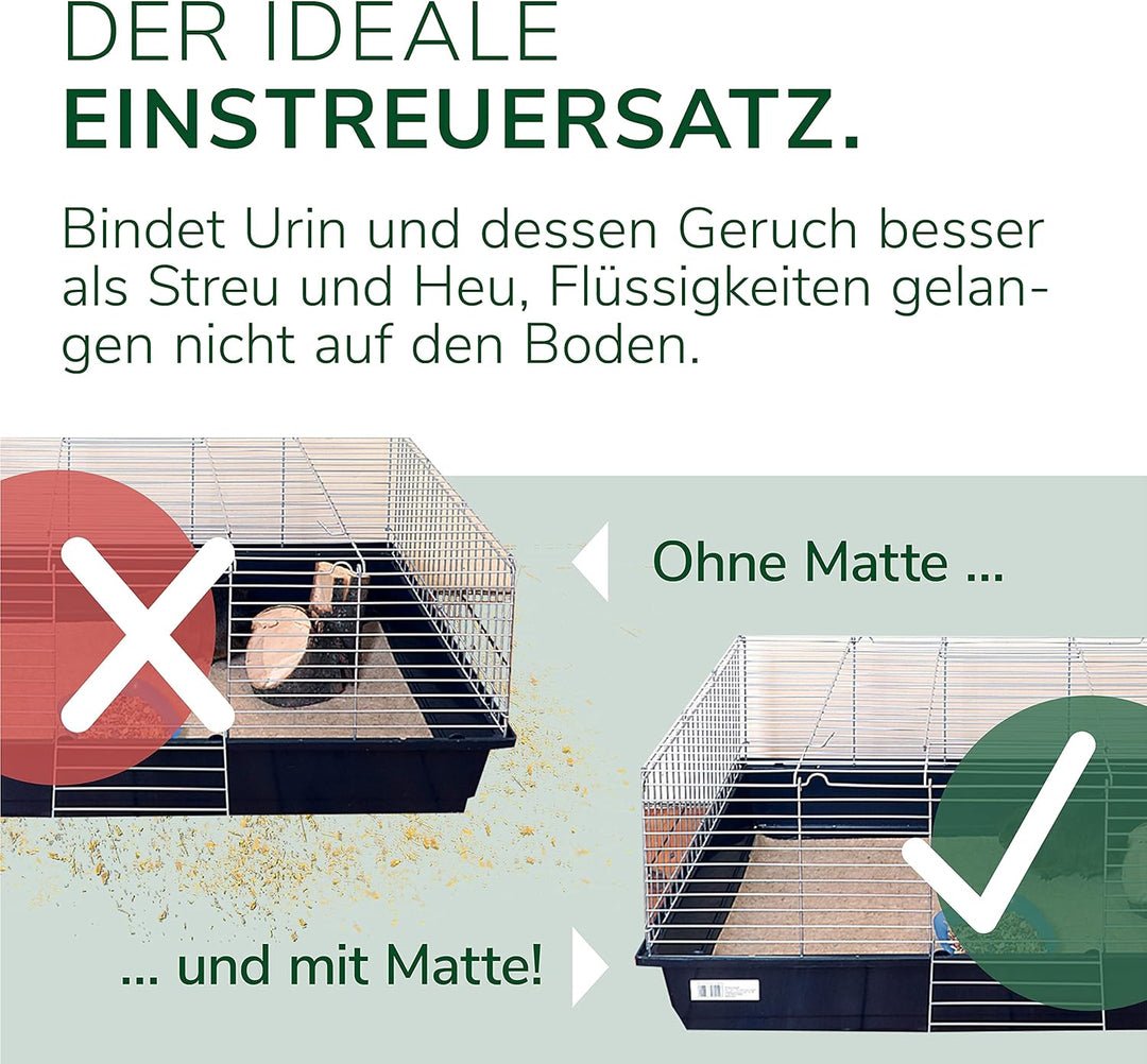 Natursache 10 Nagermatten aus 100% Hanf, 100 x 50cm – saugstark, staubfrei & schützend I Hochwertige