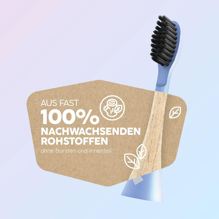 happybrush Aufsteckbürsten 9 Stück (3x3) für elektrische Schallzahnbürste ECO VIBE Sunrise Wechselkö