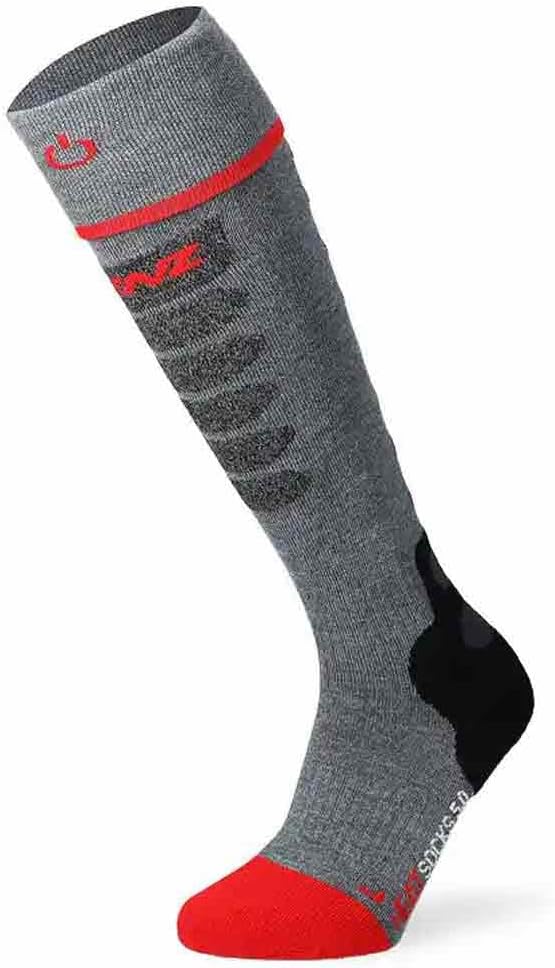 Lenz Unisex Socken 42 10 - Grau/Rot, 42 10 - Grau/Rot