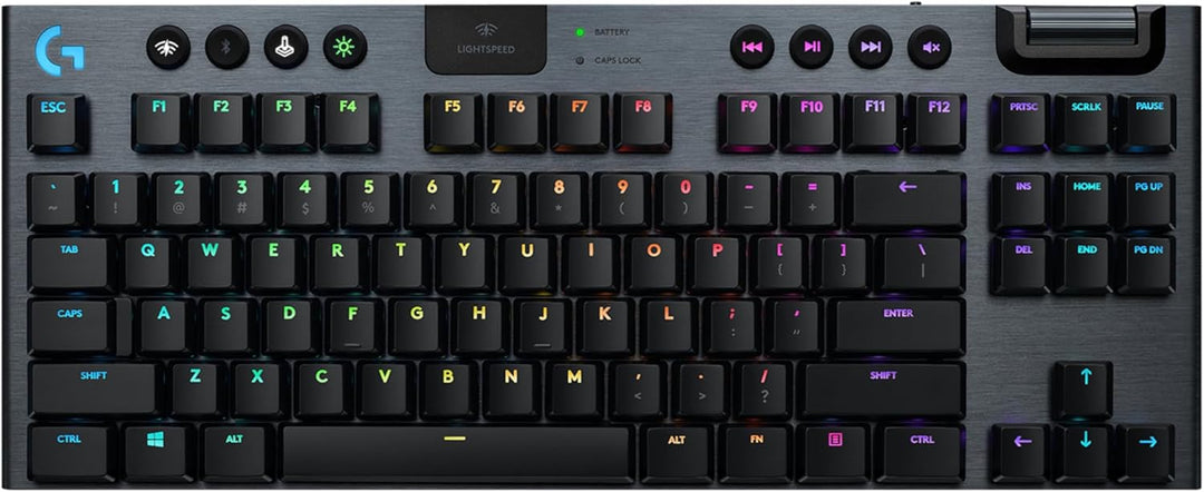 Logitech G915 TKL Tenkeyless Lightspeed RGB Mechanische Gaming-Tastatur für Laptop und PC, Low-Profi