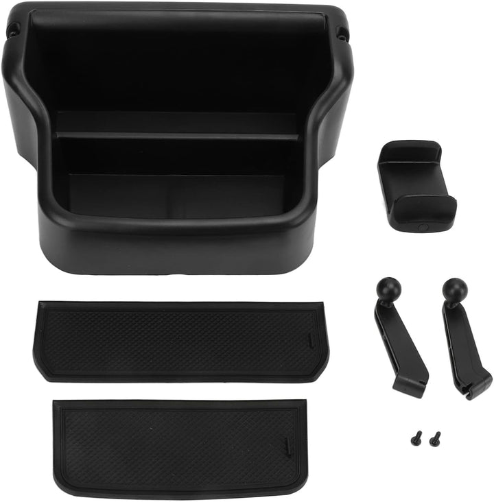 Mittelkonsole Armaturenbrett Aufbewahrungsbox mit Telefonhalter ABS Ersatz für Mustang Mach E 2021+