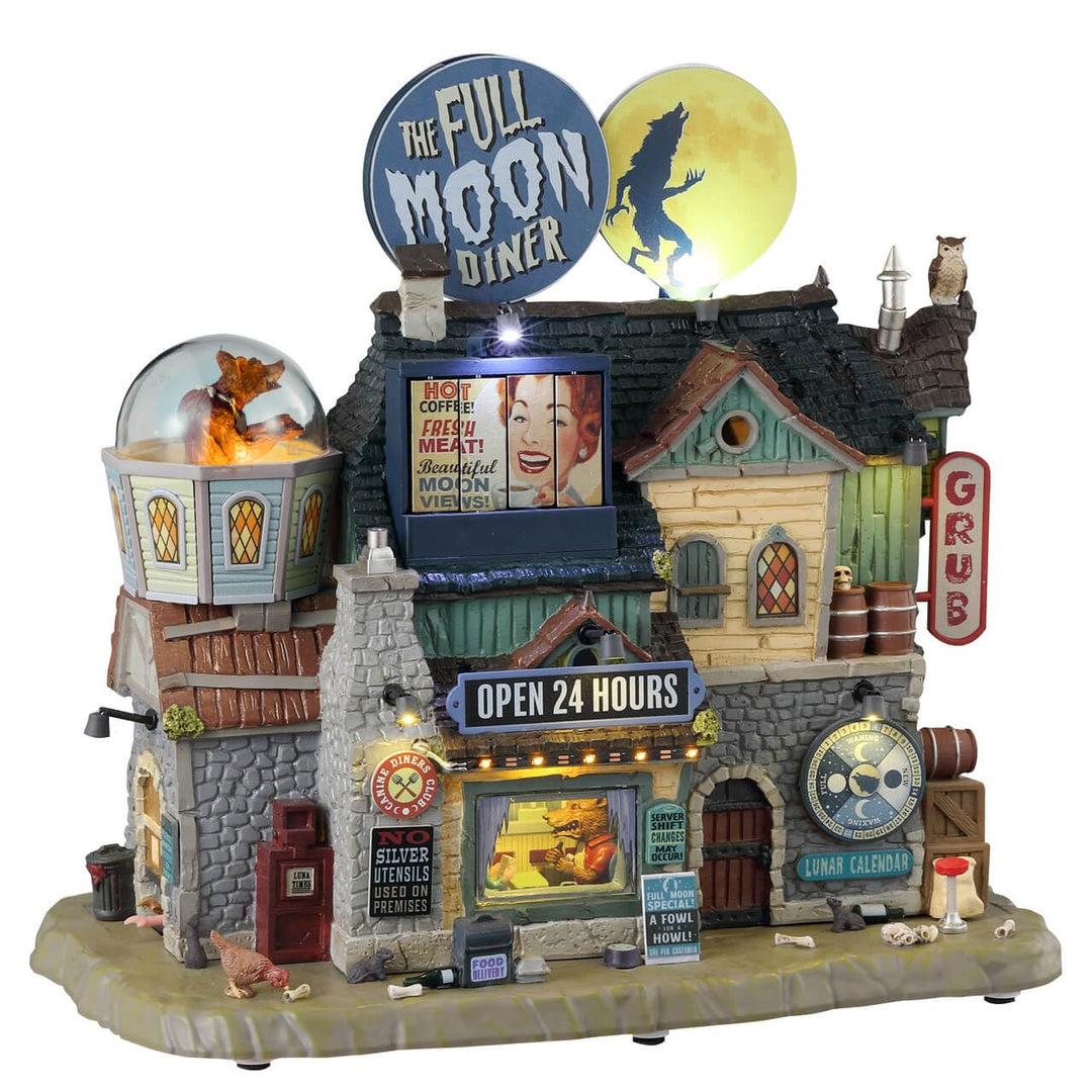 Lemax 35012-UK Spooky Town Sehenswürdigkeiten & Sounds: The Full Moon Diner