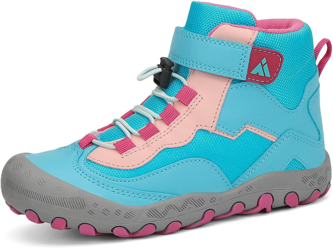 Mishansha Wanderschuhe Jungen Trekkingschuhe Mädchen rutschfest Outdoor Kinder Wanderstiefel 24-38 2