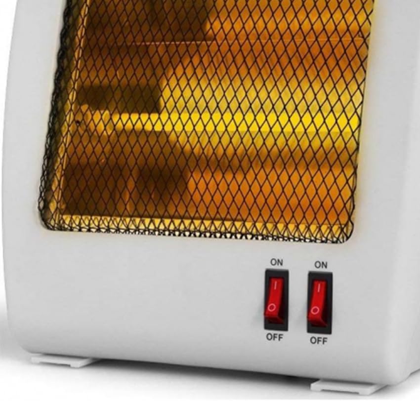 Warmwasserofen mit 2 Quarzstäben, Kippschutz, 400-800 W