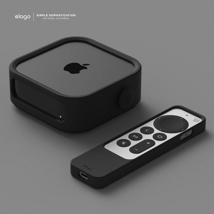 elago Mehrfachmontage Kompatibel mit Apple TV 4K 3rd Generation (2022) - 3 Montageoptionen: Magnet,