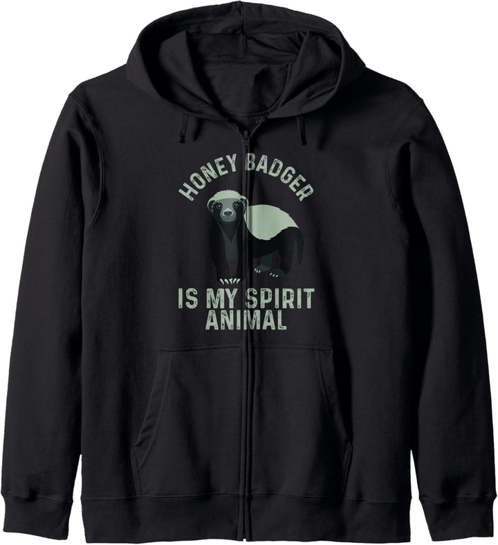 Honigdachs ist mein Krafttier - Honey Badger Lover Kapuzenjacke